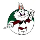Scary Bugs bunny tattoo design idea