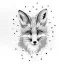 small fox  tattoo design idea