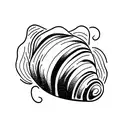 croissant tattoo design idea