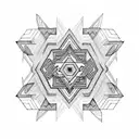 mandala geometric aztec tattoo design idea