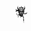 warrior abrams, warrior spells, defense rack tattoo design idea