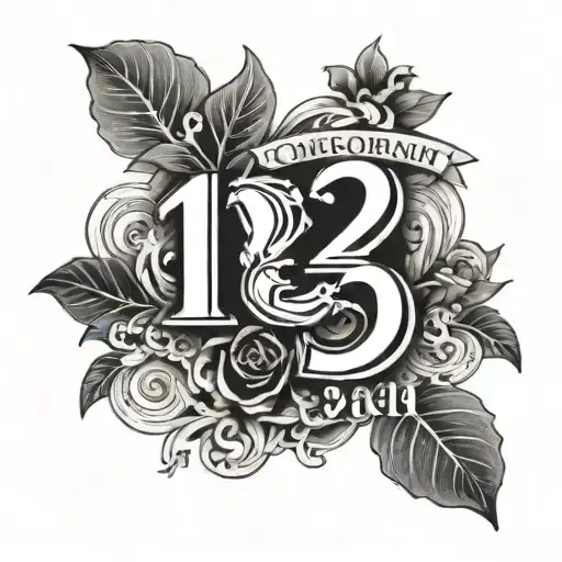 create a tattoo that has the date 19 11 2023 love tattoo design idea