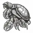 hermit crab minecraft  tattoo design idea