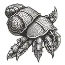 hermit crab minecraft  tattoo design idea
