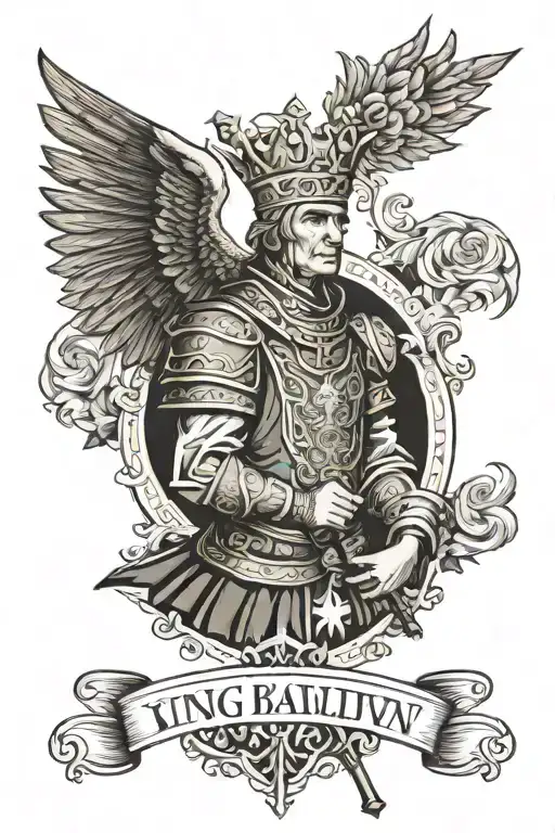 king baldwin iv jurusalem tattoo design idea