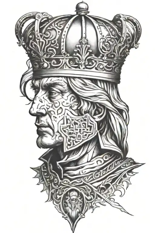king baldwin iv tattoo design idea