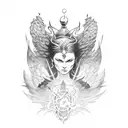 Elden Ring and Valkyrie tattoo design idea