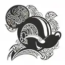 tribal Mickey Mouse tattoo design idea