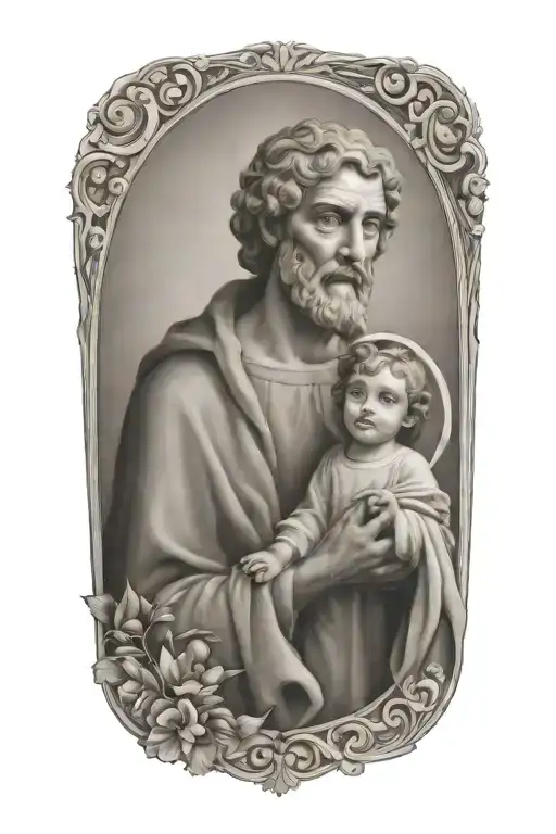 st joseph tattoo design idea