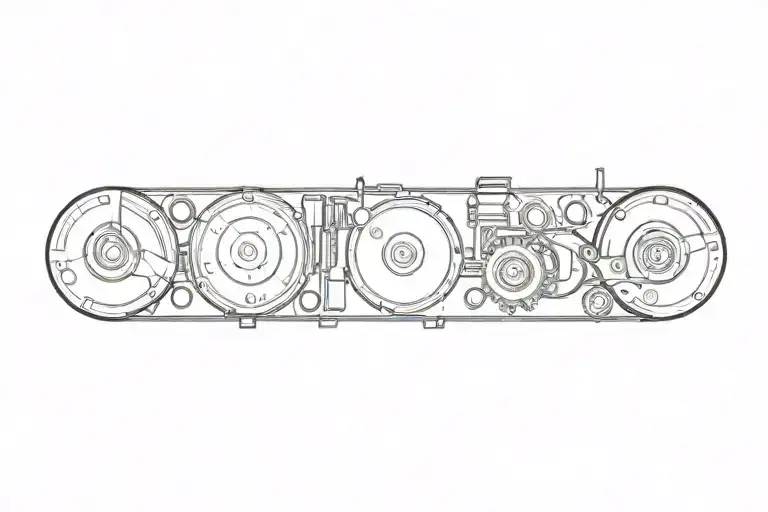 tech tattoo design idea