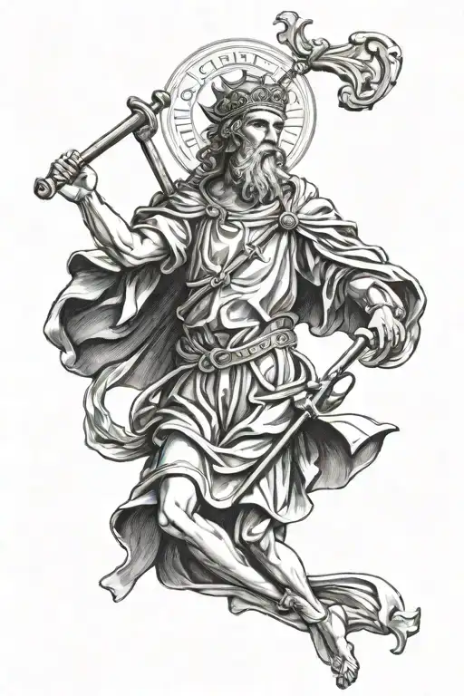 St christopher tattoo design idea