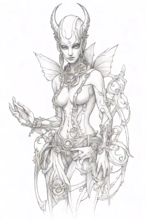 Slaanesh sign tattoo design idea