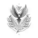 Dove tattoo design idea