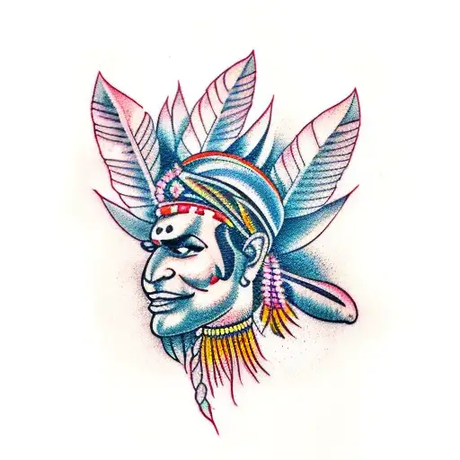 brazilian indian tattoo design idea