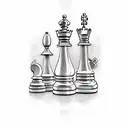 A chess board, which suggests the moves in life tattoo design idea