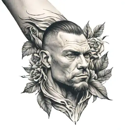 bicep to forearm minimal tattoo tattoo design idea