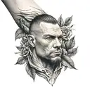 bicep to forearm minimal tattoo tattoo design idea