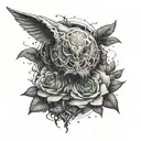 bicep to forearm minimal tattoo tattoo design idea