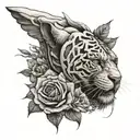 bicep to forearm minimal tattoo tattoo design idea