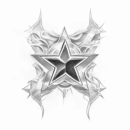 Dallas cowboy star tattoo design idea