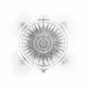 dharma wheel with vajra tattoo design idea