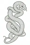 Snake tattoo design idea