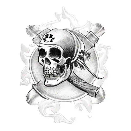 Pirate, Pirate Ship, Treasure Map, Date 6/17/2020 tattoo design idea