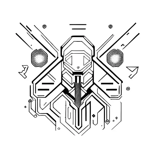 Cyberpunk 2077 tattoo design idea