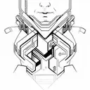 Cyberpunk 2077 tattoo design idea