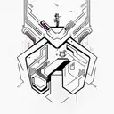 Cyberpunk 2077 tattoo design idea