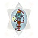 picaxe miner lamp tattoo design idea