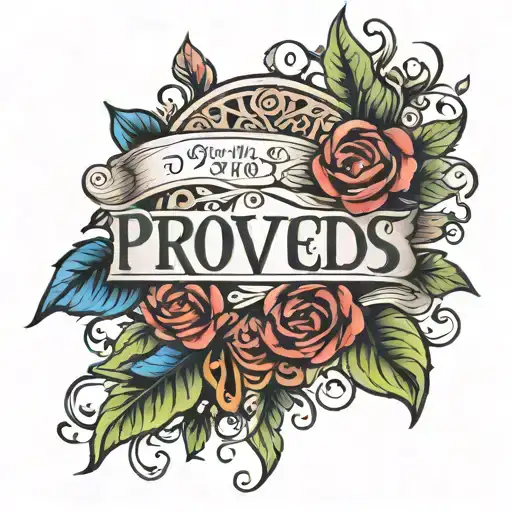 proverbs 3: 15 word verse written tattoo design idea