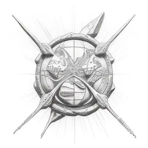 atlas god tattoo design idea