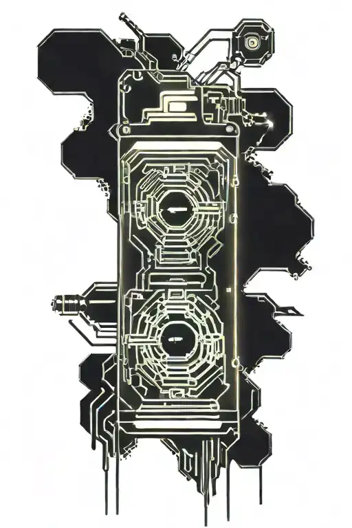 battery charge indicator tattoo design idea