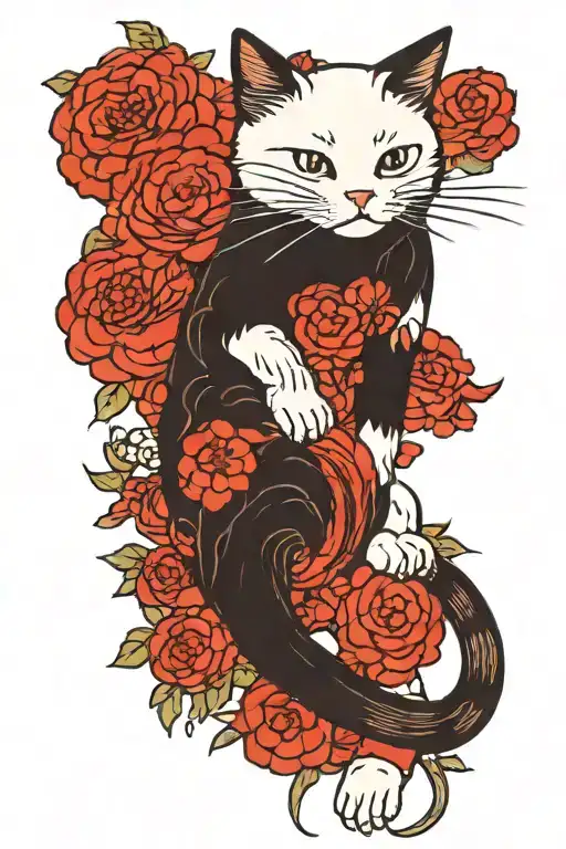 schrodingers cat tattoo design idea