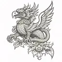 Bali and Garuda tattoo design idea