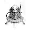 A Viking warrior's chainmail armor tattoo design idea