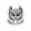 buzzard tattoo design idea