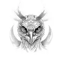 buzzard tattoo design idea