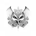 buzzard tattoo design idea