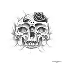 Dance macabre tattoo design idea