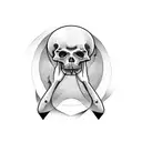 Dance macabre tattoo design idea