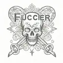 fuck cancer tattoo design idea