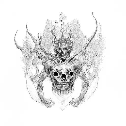 Hades tattoo design idea