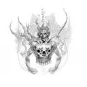 Hades tattoo design idea