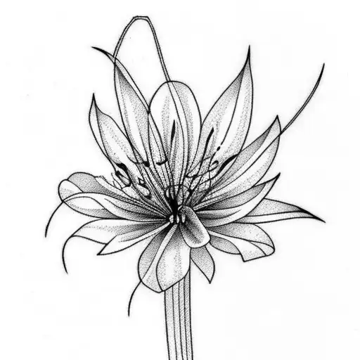Spider Lily tattoo design idea