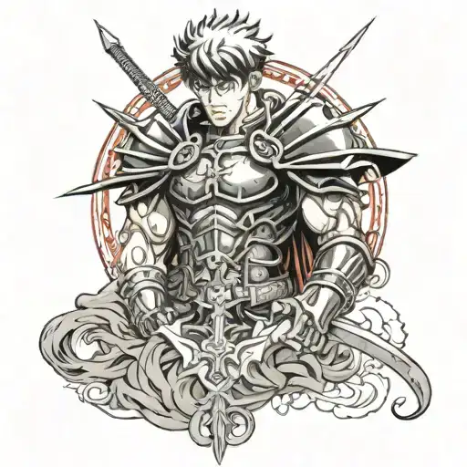 Berserk anime tattoo design idea