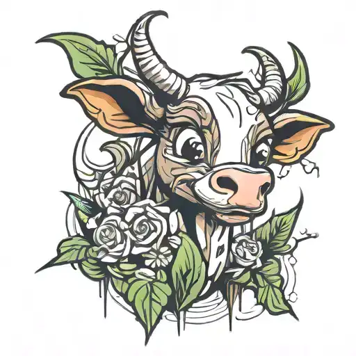 draw a sketch of a calf tattoo with cartoon characters from the 90s tattoo design idea