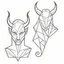devil techno inspired patterns much simpler   tattoo design idea