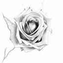 rose spine sensitive tattoo design idea
